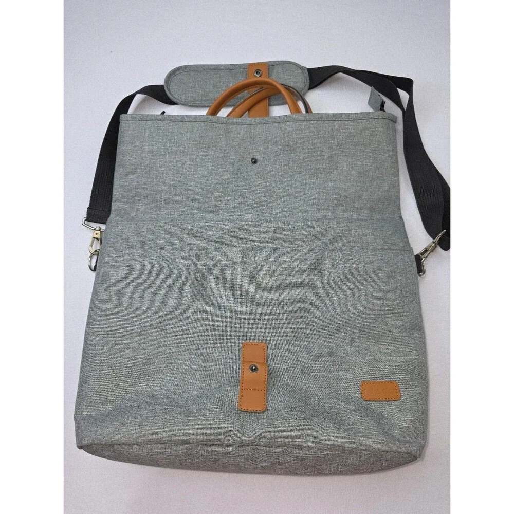 Lekesky Men's Laptop Briefcase Bag 15.6 Inch Messanger Bag Gray